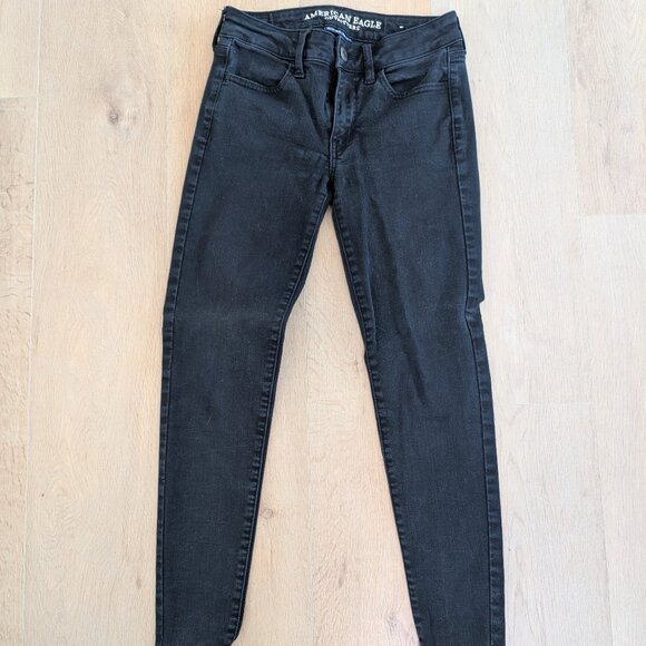 American Eagle Black Jeggings – Size 4 - Picture 1 of 1